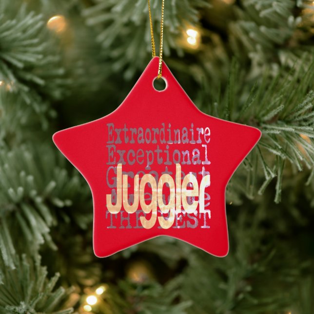 Juggler Extraordinaire Ceramic Tree Decoration (Tree)