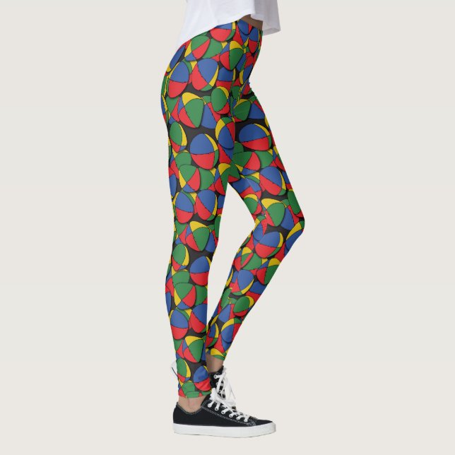 Juggler Juggling Balls Patterned Leggings (Right)