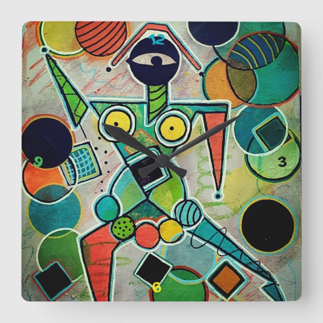 "Juggler" Wall Clock (Front)