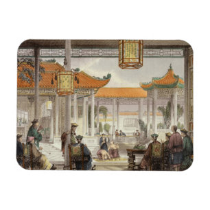 Jugglers Exhibiting in the Court of a Mandarin's P Magnet