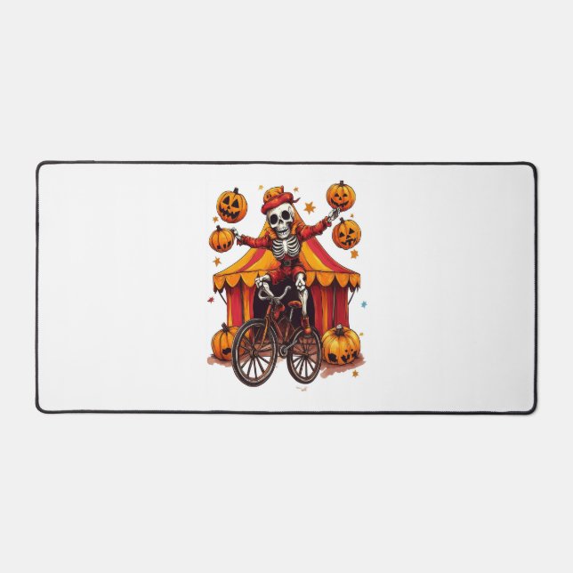 Juggling Bones – Hilarious Circus Skull Desk Mat (Front)
