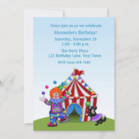 Juggling Clown, Circus Tent, Birthday Party