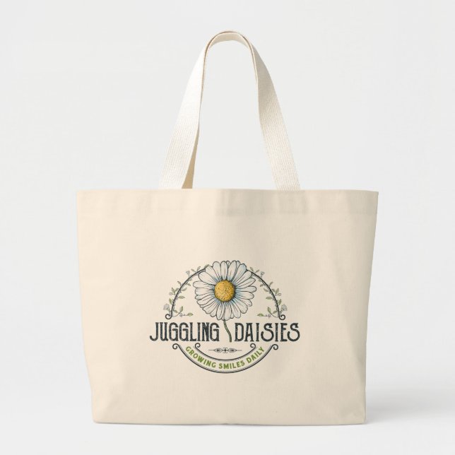 Juggling Daisies Logo Tote (Front)