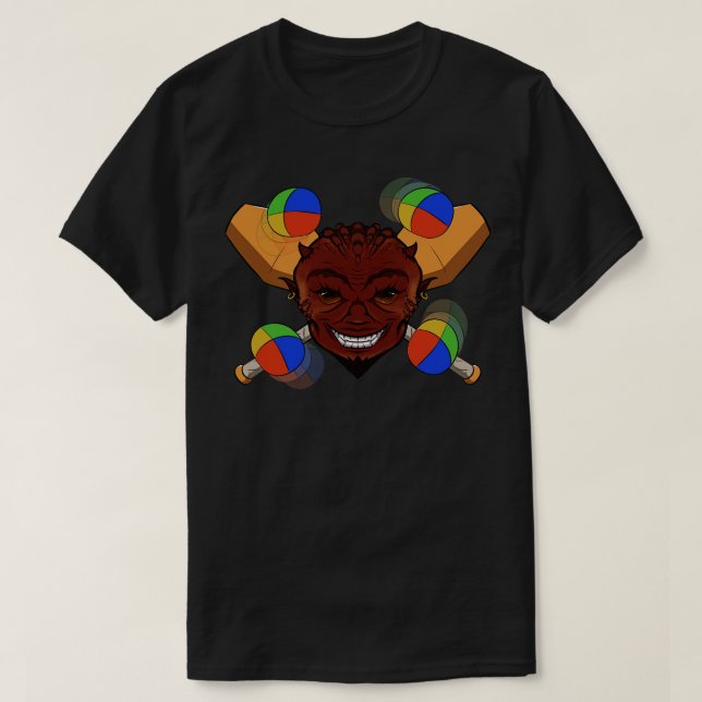 Juggling Devil no caption T-Shirt (Design Front)