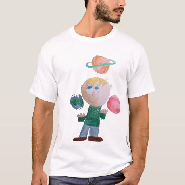 Juggling Planets Crew T-Shirt (Front)