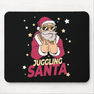 Juggling Santa Claus Christmas Holiday Juggling Ju Mouse Pad
