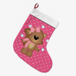 Juggling Snowballs Squirrel Christmas stocking