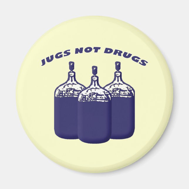 Jugs Not Drugs Magnet (Front)