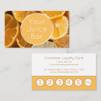 Juice Bar Loyalty Card