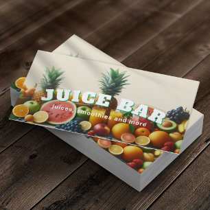 Juice Bar Tropical Juice Blend & Smoothie Business Card