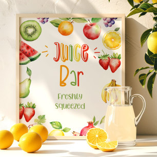 Juice bar Two-tti frutti birthday Poster