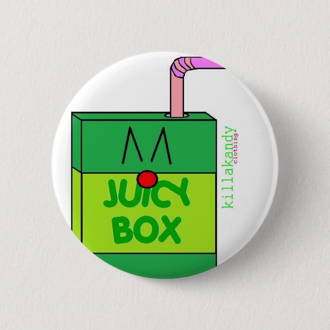 Juice Box Badge Green :) (Front)