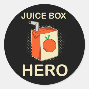 Juice Box Hero Diabetes Awareness Month  Classic Round Sticker