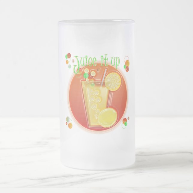 Juice it Up Frosted Mug (lime green) (Center)