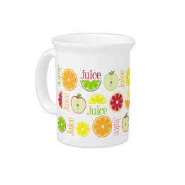 Juice Pitcher - Apple Orange Lemon Lime Grapefruit