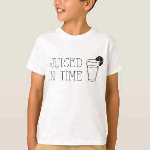 Juiced In Time Funny Fruit Drink Summer Pun T-Shirt