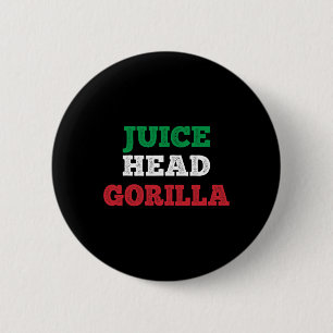 Juicehead Gorilla New Jersey Garden Nj Shore Itali 6 Cm Round Badge