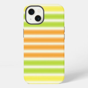 Juicy Citrus Lemon Lime And Orange Stripes iPhone 13 Case