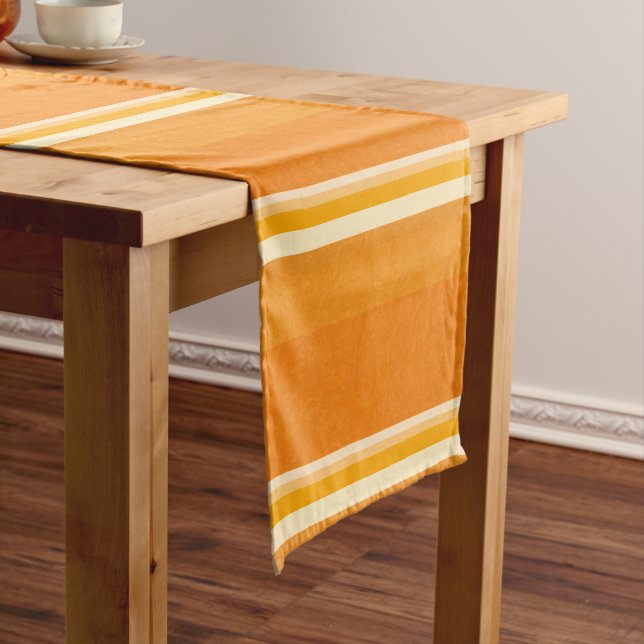 Juicy Citrus Orange Fruit Slice Colours Short Table Runner (In Situ)