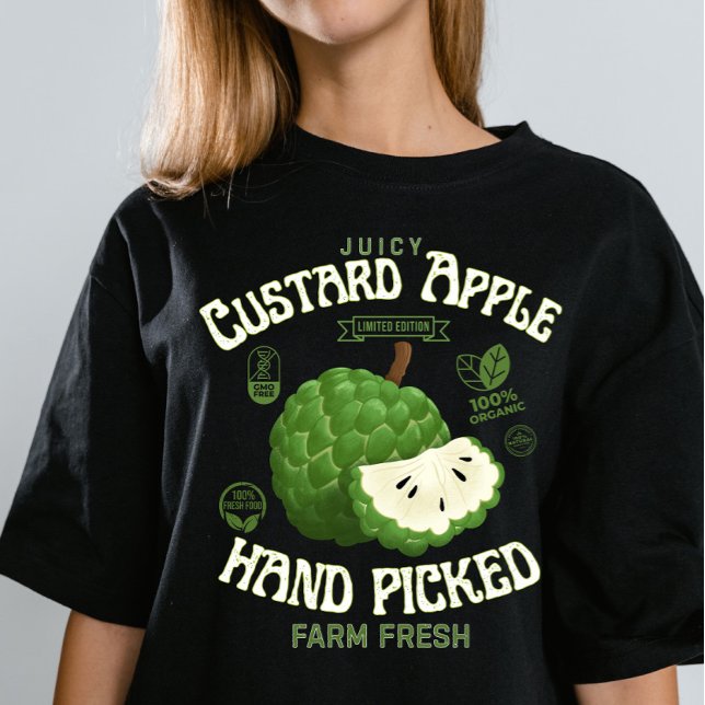 Juicy Custard Apple Fruit Label  Tri-Blend Shirt (Creator Uploaded)