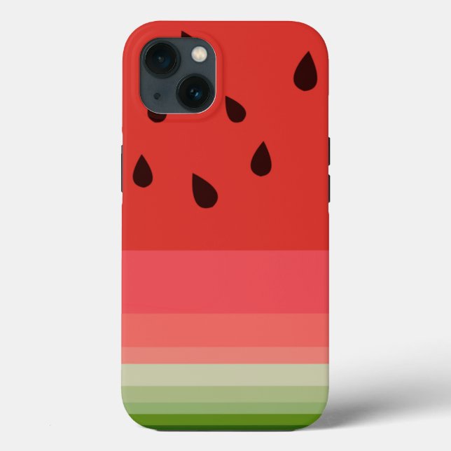 Juicy Delicious Ripe Watermelon With Seeds Design Case-Mate iPhone Case (Back)