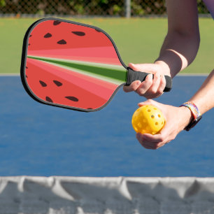 Juicy Delicious Ripe Watermelon With Seeds Design Pickleball Paddle