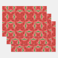 Juicy Delicious Ripe Watermelon With Seeds Design