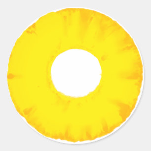 Juicy Fruit - Pineapple Classic Round Sticker