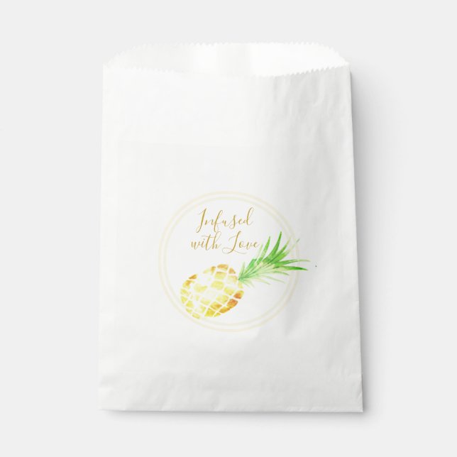 Juicy Golden Pineapple Favour Bags (Front)