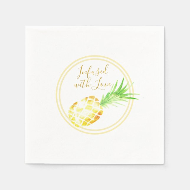 Juicy Golden Pineapple Napkin (Front)