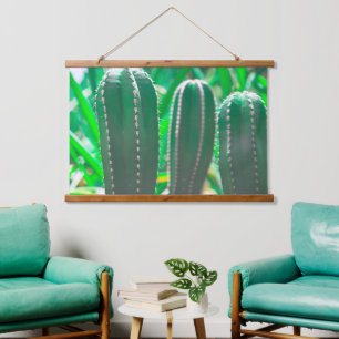 Juicy Green cactus plant leaves Hanging Tapestry