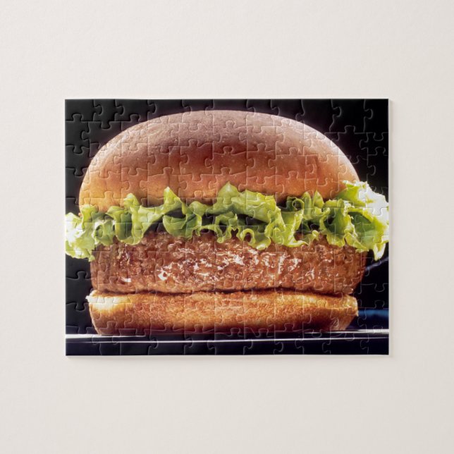 Juicy Hamburger Jigsaw Puzzle (Horizontal)