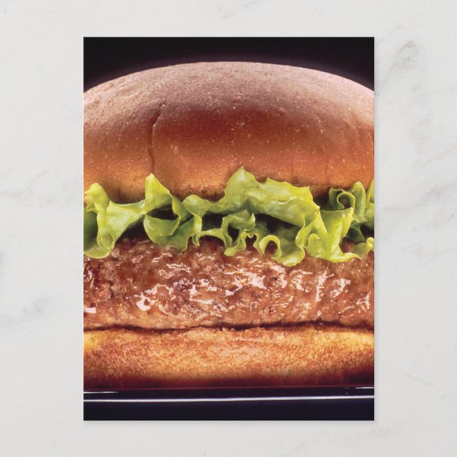 Juicy Hamburger Postcard (Front)