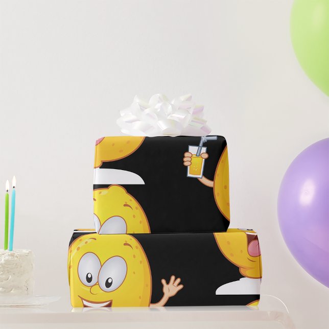 Juicy Lemon Drink Wrapping Paper (Creator Uploaded)