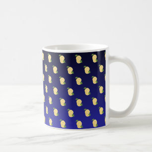Juicy Lemon mug on Blue gradient