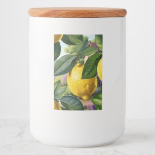 Juicy lemons  food label