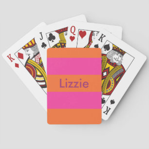 Juicy Orange and Hot Pink Personalised Cards