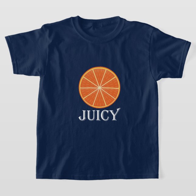 Juicy Orange - Girls' Basic T-Shirt (Laydown)