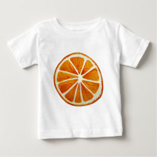 Juicy Orange watercolor fruit pop art Baby T-Shirt
