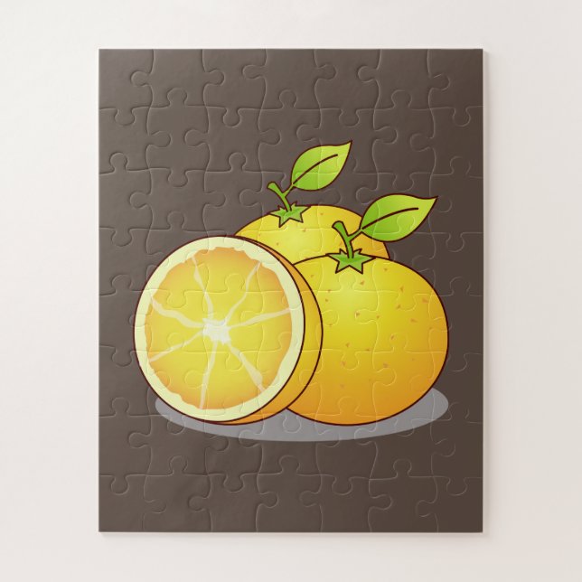 Juicy Oranges fun fruit Jigsaw Puzzle (Vertical)