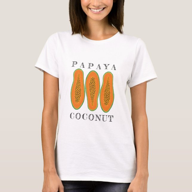Juicy Papaya Coconut T-Shirt (Front)