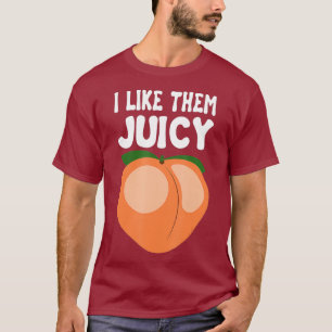 Juicy Peach Nectarines Apricots Fruit Basket T-Shirt