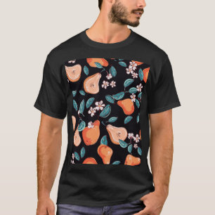 Juicy pears: hand-drawn fruit pattern. T-Shirt