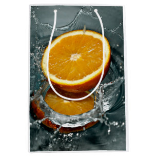 Juicy positive orange for vitamin mood medium gift bag