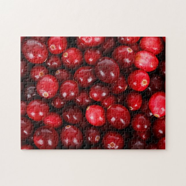 Juicy Red Cranberries Jigsaw Puzzle (Horizontal)