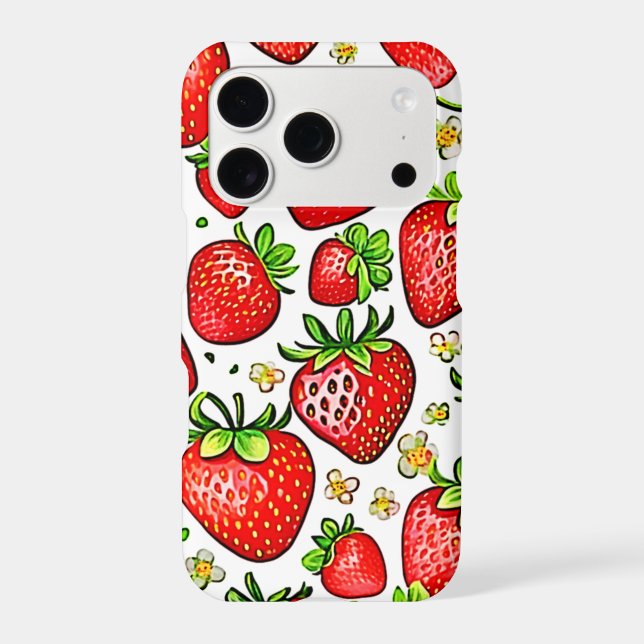  Juicy Red Strawberries Pattern (Back)