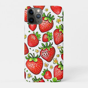 Juicy Red Strawberries Pattern Case-Mate iPhone Case