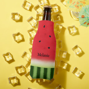 Juicy Red Watermelon Personalised Bottle Cooler