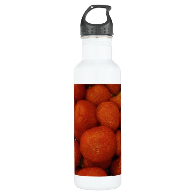 Juicy Strawberries 710 Ml Water Bottle (Front)