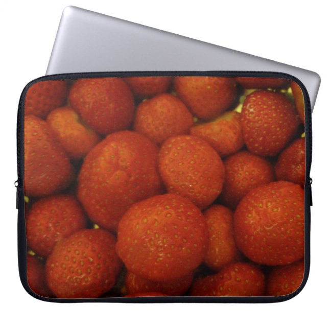 Juicy Strawberries Laptop Bag (Front)